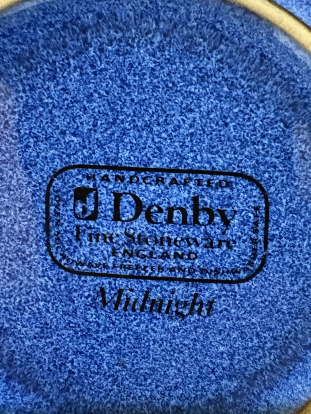 Denby Langley Midnight Luncheon Salad Plate 8.25